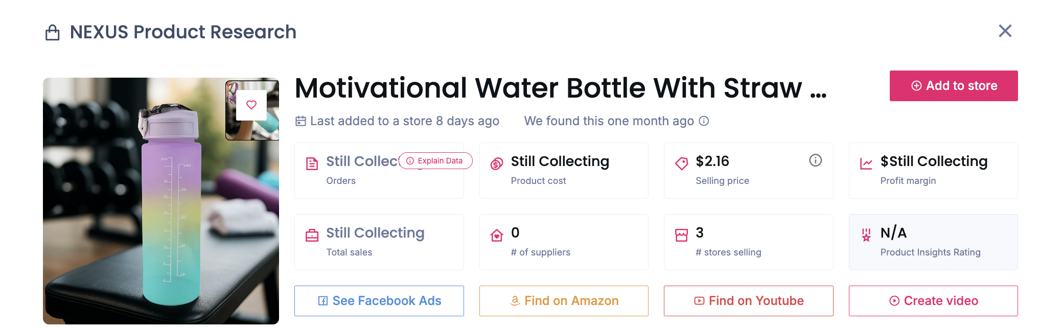 Reusable water bottles